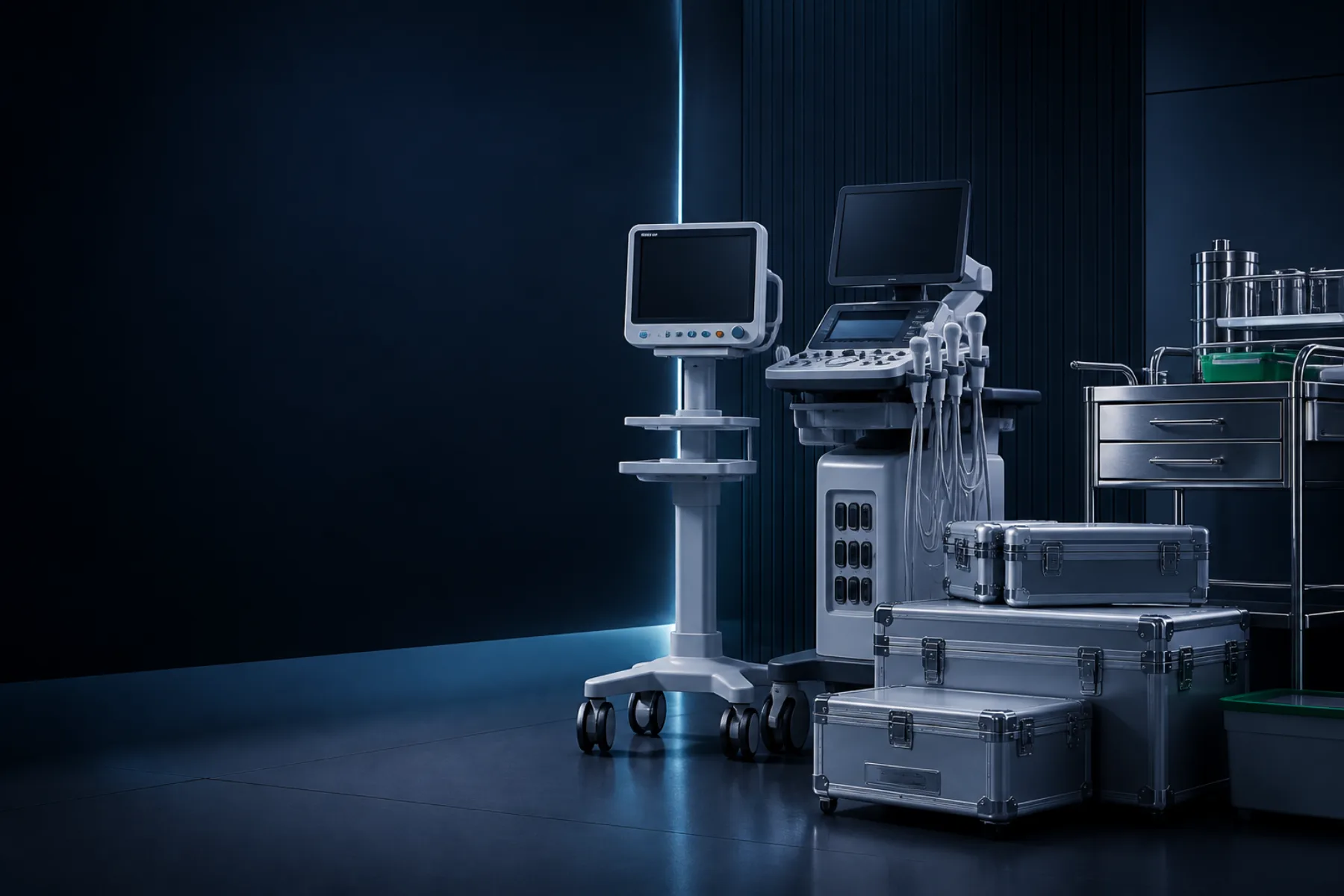 Équipements médicaux et hospitaliers préparés pour la livraison et l’installation